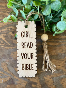 Girl Read Your Bible Bookmark