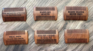 Acacia Wood Beard Combs