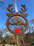 Custom Laser Cut Reindeer Ornaments | Hand Painted Ornament | Personalized Ornament for Kids | Christmas Decor | Christmas Ornaments