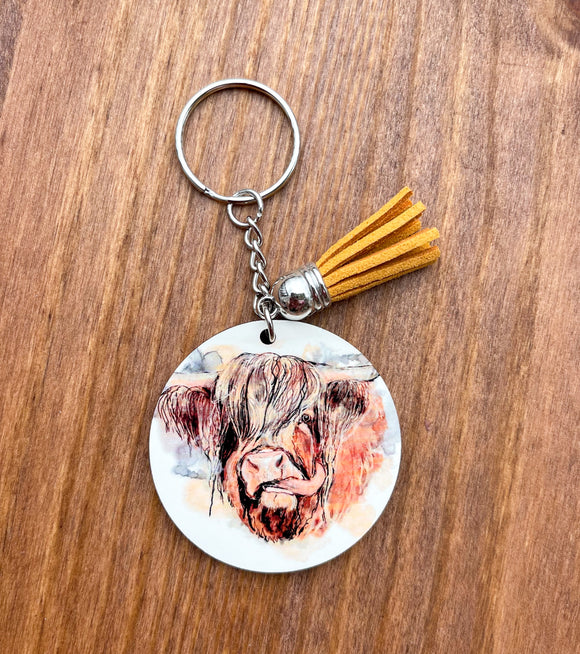 Highland Cow Keychain – Hunt + Chase