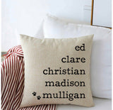 Minimalistic Name Pillows