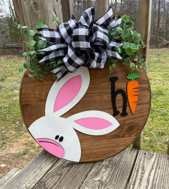 Easter Bunny Door Hanger - 18in