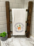 Cottontail Farms Carrot Company Waffle Weave Dish Towel